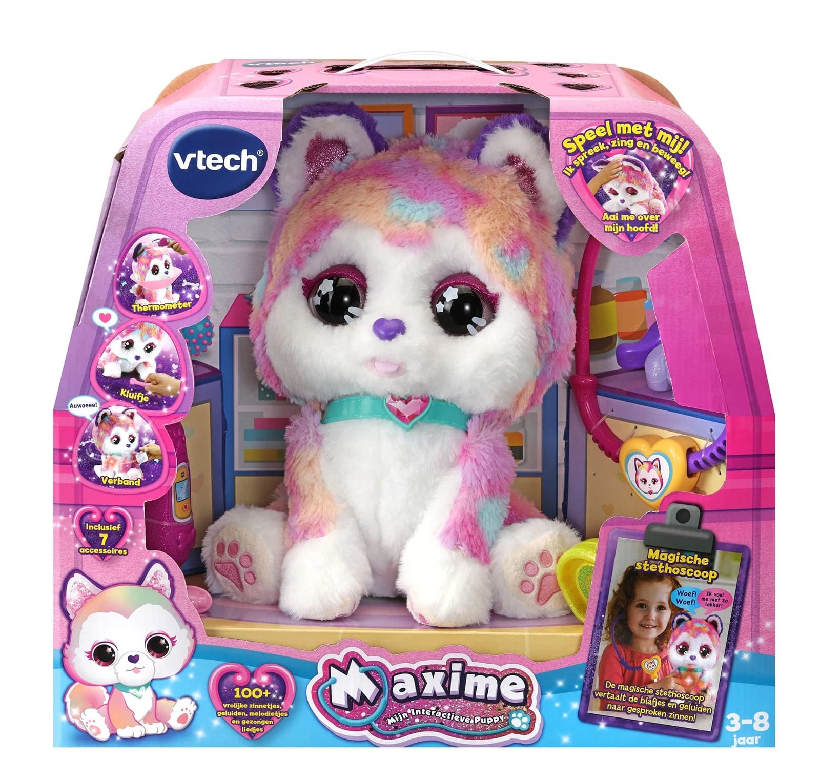 VTech 80-529723 KidiDreams My Interactive Puppy Maxime - Educational Baby Toy - 8 to 10 Years | Dimensioni 35.00 × 25.00