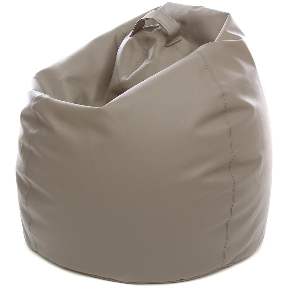 FURIA Superba Poltrona Sacco da 80 cm in Poliestere ed Ecopelle, Ergonomica, Durevole e Impermeabile, Adatta per Interni