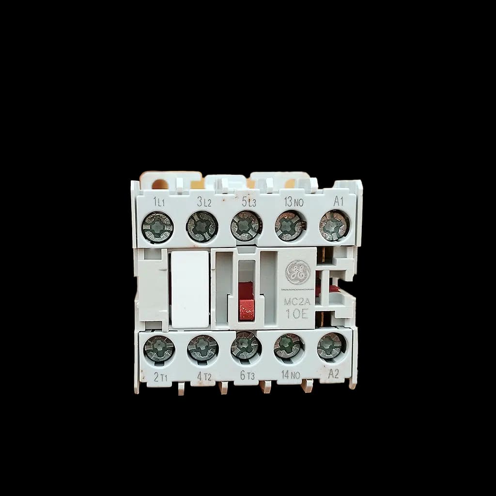 GE Power Controls MC2A310AT5 Mini Contattore Tripolare 3P da 12 A, Bobina in Corrente Alternata 220 V 50/60 Hz, Contatto